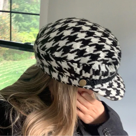 Hounds tooth paigeboy cap - Picture 6 of 11